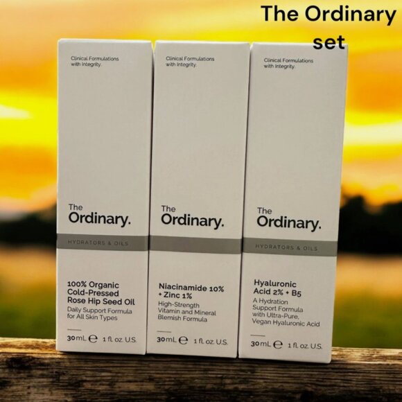 The Ordinary Face Serum Set - Hyaluronic Acid, Niacinamide, Rose Hip Seed Oil - Picture 4 of 4